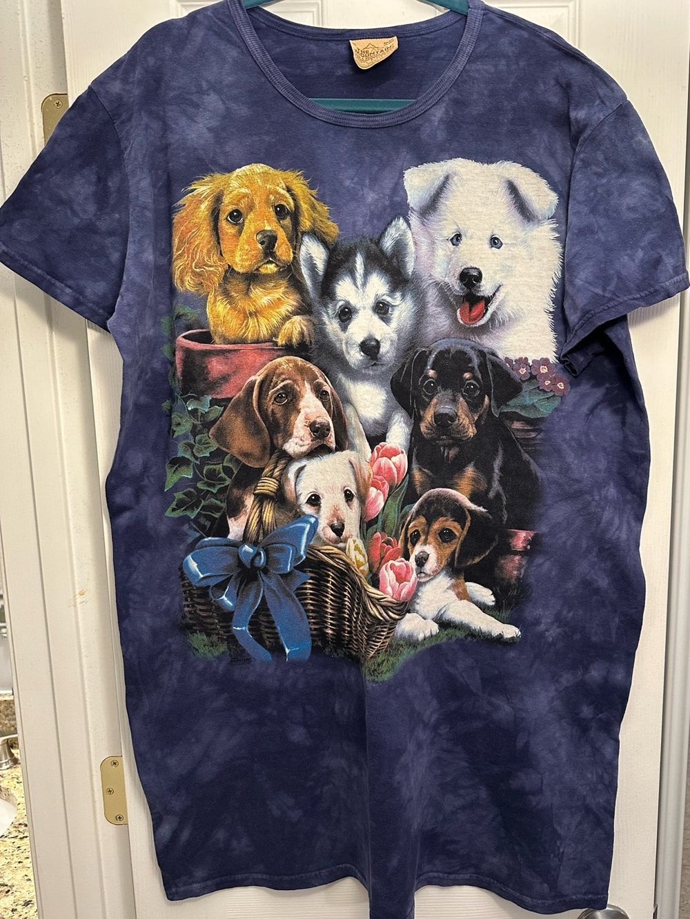 ☀️Rare!☀️ The Mountain Puppy Nightshirt, One Size Fits Most, Leather Tag